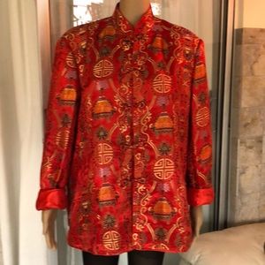 Beautiful Evening Asian fully lined jacket